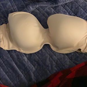 nude strapless bra